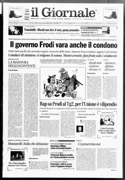 Il giornale : quotidiano del mattino